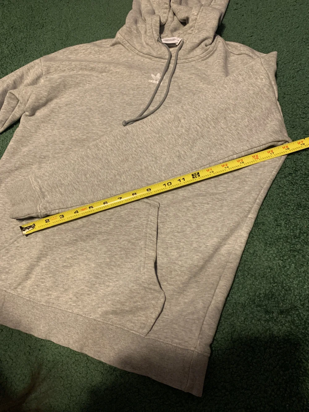 Adidas Light Gray Originals Adivolor Essentials Trefoil Hoodie